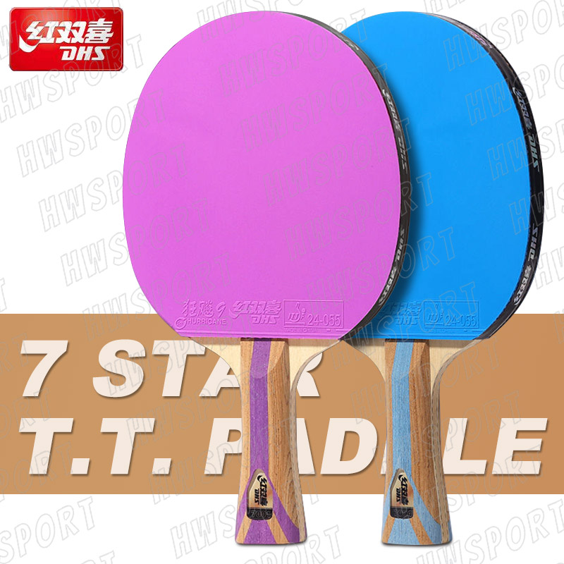 Table Tennis Padel - DHS 6 스타 컬러 탁구 라켓,