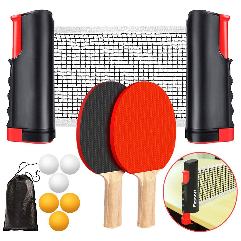 Table Tennis Dimension - 접이식 탁구 네트 프레임 세트, 휴대용