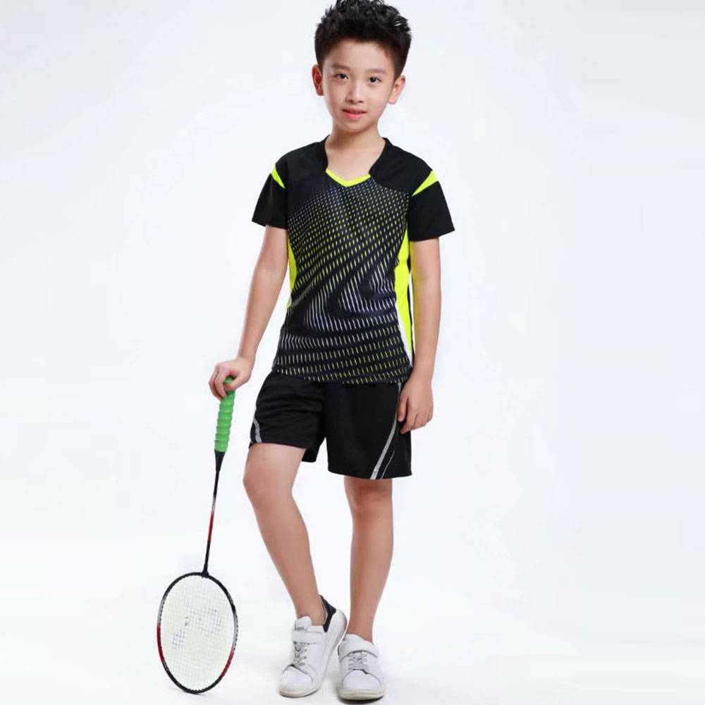 Table Tennis Shirt - 어린이 배드민턴 탁구 의류 세트, 최고