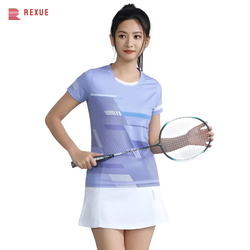 Table Tennis Shirt - 여성용 탁구 배드민턴 셔츠, 3D 프린트,