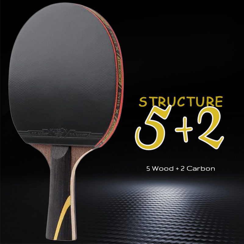 Huieson 5/6 스타 탁구 라켓 탄소 공격 탁구  - Table Tennis Kit 리뷰 및 가격