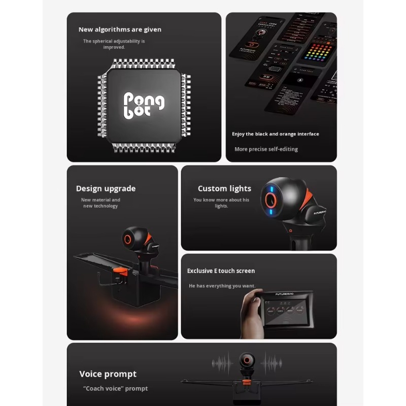 프로 블랙 오렌지 익스클루시브 에디션 스마트 탁구공 머 - Table Tennis App 리뷰 및 가격