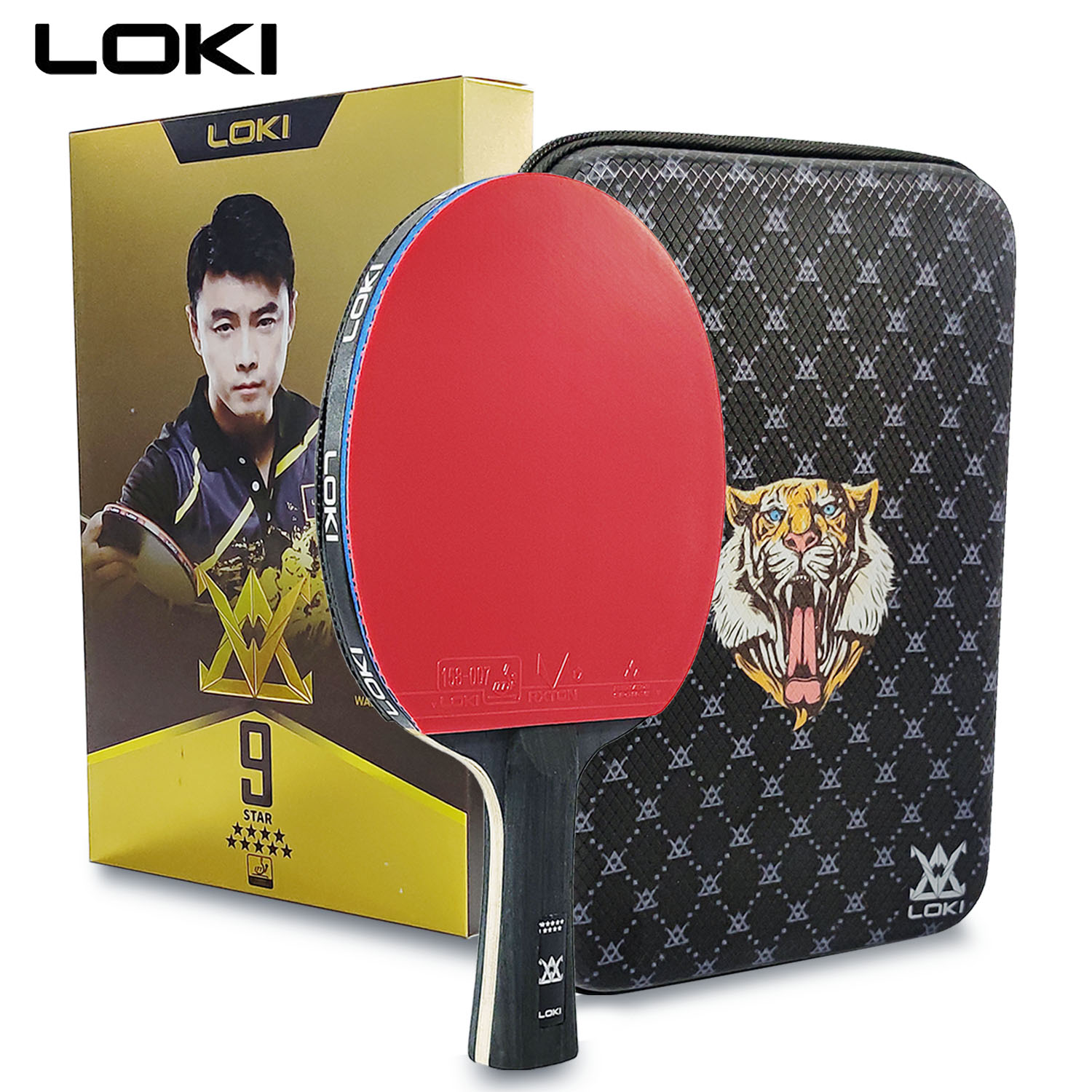 LOKI 9 스타 탁구 라켓 전문 5+2 탄소 탁구 패 - Table Tennis Bat Butterfly 리뷰 및 가격