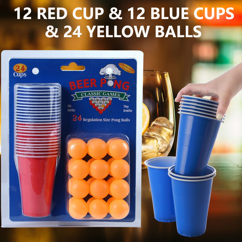 맥주 퐁 게임 세트 & 핑퐁 공이 있는 파티 컵, 재활 - Table Tennis Kit 리뷰 및 가격