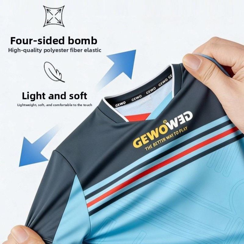 GEWO 새로운 탁구 반팔 남녀 스포츠웨어 티셔츠, 속 - Table Tennis Shirt 리뷰 및 가격