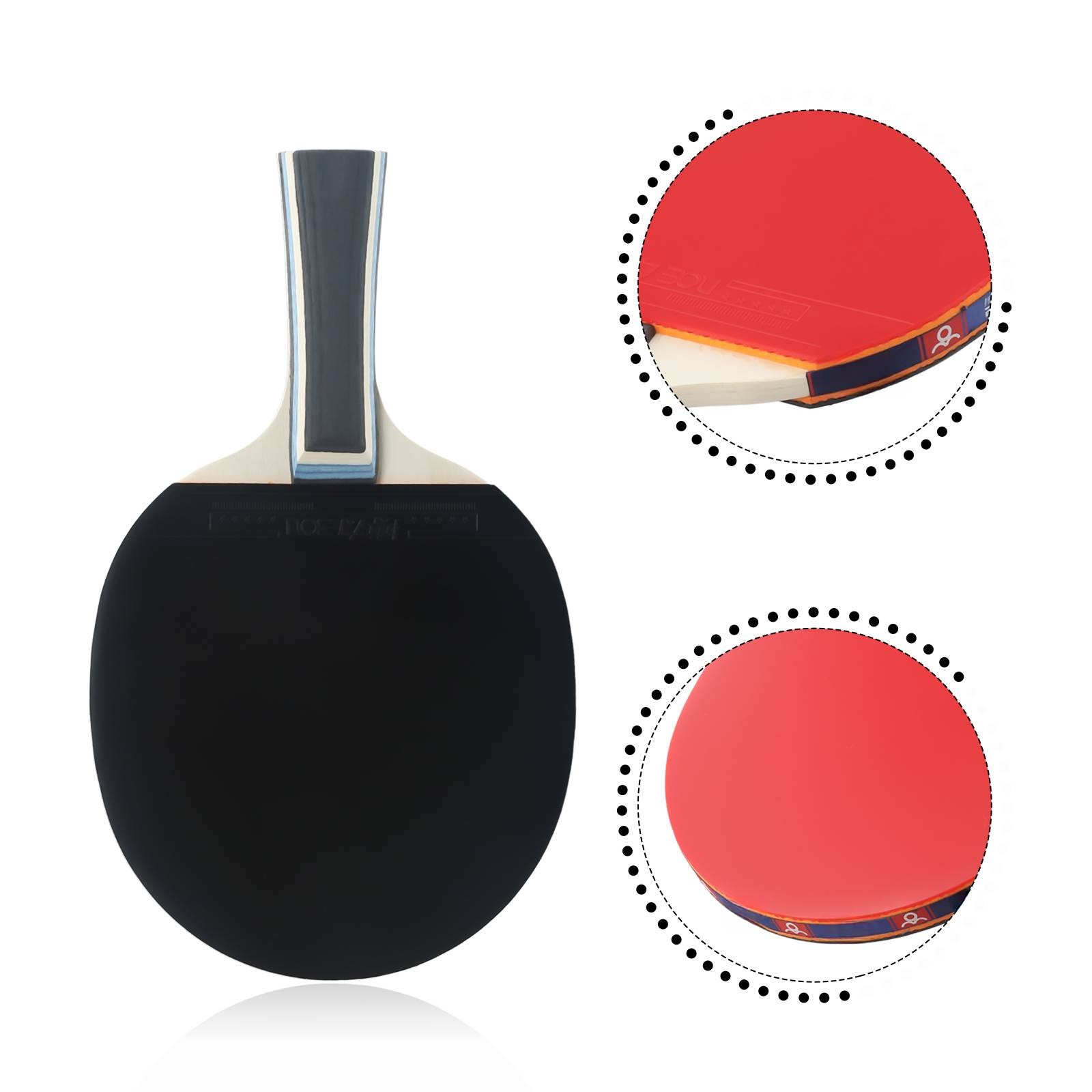 배트 탁구 라켓 리버스 글루 강력 스핀 가방 포함 우드 - Table Tennis Pc 리뷰 및 가격