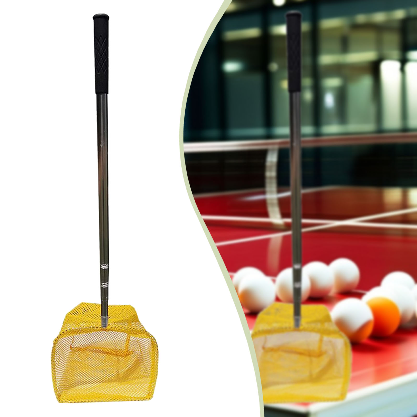 손잡이가 있는 1개입 탁구공 수거망, 핑퐁볼 수집기,  - Table Tennis Pc 리뷰 및 가격
