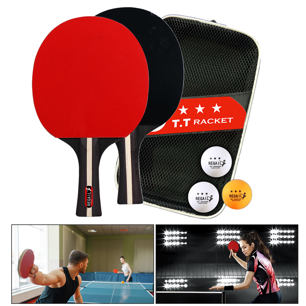 탁구 라켓 2 개 및 공 3 개, 탁구 패들 세트, 전 - Table Tennis Kit 리뷰 및 가격