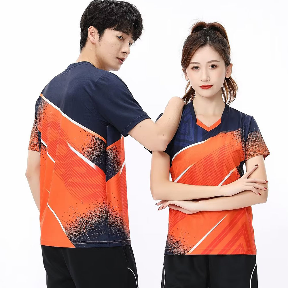 남녀공용 테니스 탁구 티셔츠, 반팔 스포츠 상의, 빠른 - Table Tennis Shirt 리뷰 및 가격